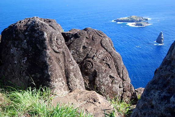 Petroglyphs at Orongo