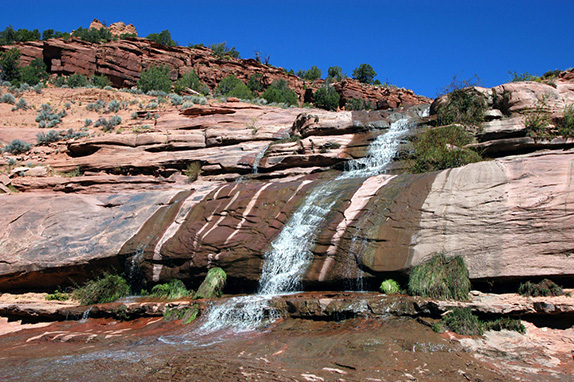 One of several waterfalls